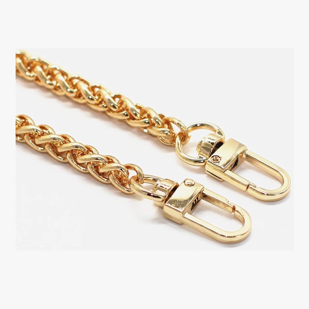🆕 Model Worker Iron Lantern Chain Strap Handbag Chains Purse with Metal Buckles - Picture 2 of 5